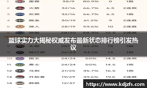 篮球实力大揭秘权威发布最新状态排行榜引发热议